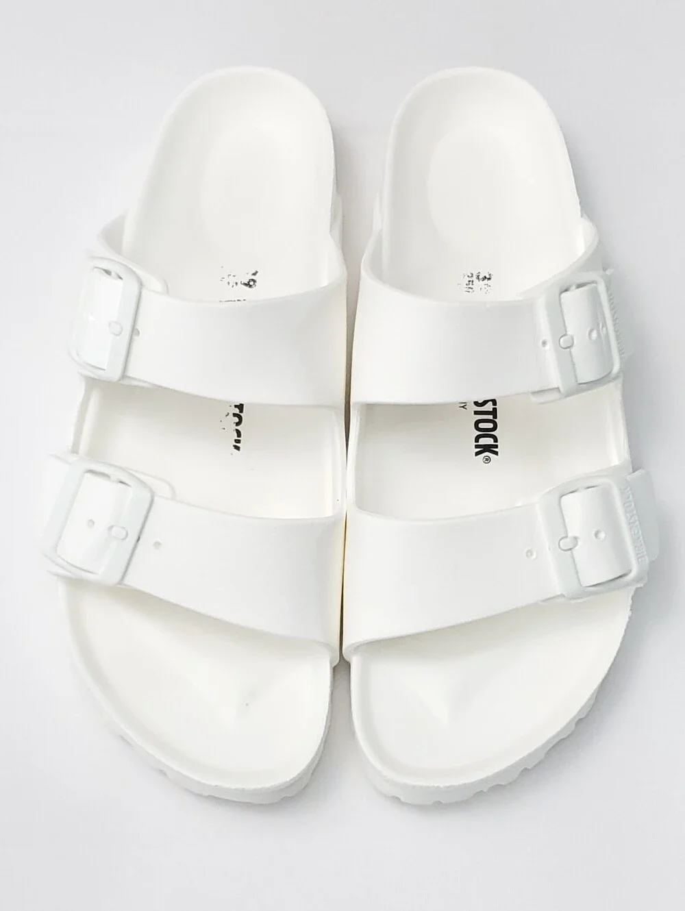 Birkenstock Arizona EVA White Waterproof Double Strap Slide Sandals Size 8-8.5